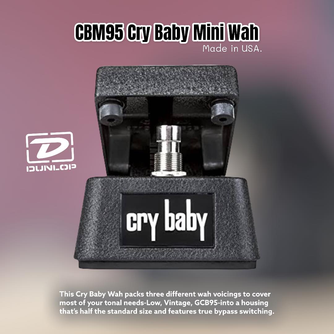 【美品】Jim Dunlop crybaby mini CBM95 CRY BABY® MINI WAH - Dunlop